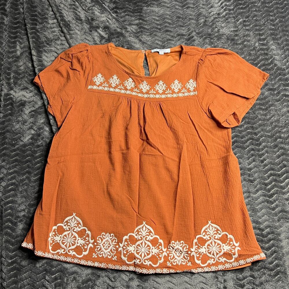 Polygram Brown top Size M